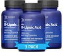 Geronova Research Bio-Enhanced R-lipoiinihappo, 300 mg kapselit - 6 kuukauden toimitus - vakaa R Alpha Lipoic Acid with Enhanced Imeytyminen - R Lipoic Acid Supplement - 180