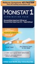 Monistat 1 päivän hiivatulehdus hoito naisille, 1 Mikonatsoli Ovule Lisää & ulkoinen Monistat anti-Itch Cream Bundle