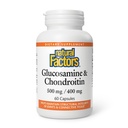 Natural Factors Glukosamiini & Chondroitin - Tukee Terveitä niveliä & Connective Tissue - Ei-GMO & Gluteenittomia - 60 kapselia (20 tarjoilua)