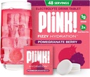 Plink! Fizzy Elektrolyte Tabletit aikuisille ja lapsille ... Granaattiomenamarja, 48ct...