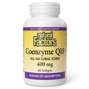 Natural Factors Coenzyme Q10 - Antioksidantti Tuki täydentää Cellular Energy Production - Better Imeytyminen Aids Terve sydän toiminta - 400 mg, 60 Softgels (60 Servings)