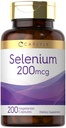 Carlyle Jeast Free Selenium 200 mikrog 200 kapselia L-selenometioniini Essential Mineral 
