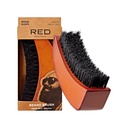 Punainen Kiss Parta Harja 100% Natural Boar Bristles miesten, Premium Puinen harja, Partaviikset Harjaus Parranajo Comb, kesy ja Pehmeä kasvot hiukset (MOON SHAPE)