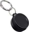 Metalli kantolaukku - Portable Daily Travel Keychain Pill Holder Vedenpitävä, Pieni säiliö korvatulppia, pillereitä, kolikoita Yhteensopiva Loop, Eargasm & Vibes, Compact Mini laukku pilleri kotelo (musta)