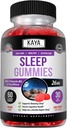 Kaya Naturals Melatoniini Gummies (26 mg) Terveys täydentää ja uni apua aikuisille, auttaa sinua putoaa nukkua luonnollisesti, B6-vitamiinia Gummies - 60 Gummy Vitamiineja naisille ja miehille - 30 päivän tarjonta
