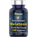 tnvitamiinit Melatoniini 15 MG Per kapseli (240 kapselia) 