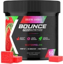 Bounce Pro Creatine Monohydraatti Gummies for Men & Women, Low Calorie, 6G Creatine per Serving, Vegan, Anti-Melting, Gluteeniton, ei-GMO, 2g Creatine per Gummy (72ct, Watermelon)