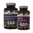 ResVitale Beauty 3 - Ihonhoitolisä Collagenin, Keratin & Elastinin kanssa - 90 kapselia & Resveratrol 250 mg - Resveratrol Supplement for Miehet ja naiset - 120 kasviskapselia
