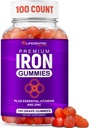 LifeCentricHealth Iron Gummies for Aikuinen & Lasten Biotin Sinkki B-vitamiini Foolihappo Gummies 