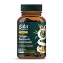 Gaia Yrtit Inkivääri-Turmeric Postbiootti - Premium Ruoansulatuskanavan tuki täydentää Gut Health - Valmistettu fermentoitu Turmeeric & Inkivääri - vapaa meijeri, soija & Gluteeni - 60 vegan kapselit (30 tarjoilua)