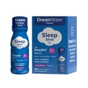 Dream Water Sleep Aid Supplement Drink; Melatoniini 5 mg, GABA, 5-HTP; Nolla sokeria, luonnon makuja, ei lisätty värejä, 2,5 oz Liquid Sleep Shots, Snoozeberry, 4-Count