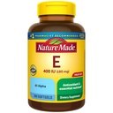 Luonto Valmistettu E-vitamiini 180 mg (400 IU) dl- Alfa, antioksidanttituen ravintolisä, 300 Softgelia, 300 päivän tarjonta