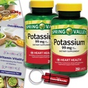 Valitse Bundle Spring Valley Kalium Heart Health Ravintolisä Caplets 99 mg 250 CT 2 pk (500 yhteensä) + ...
