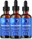 (3 pakkaus) NeuroQuiet Drops - virallinen NeuroQuiet Daily kuulotuki Kaikki luonnon puhdas neste Advanced Formula korvan terveys, kuulon selkeys ja sisäkorvan tasapaino arvostelut, 3 pulloa 3 kuukautta