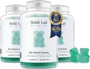 Unichi hiusten kasvu Gummies 3-paketissa, 5200mcg Biotin Formuloitu sinkki, Panthenic Acid ja A-vitamiini, C, E vahvempi ja Thicker hiukset naisille, (180 Count)