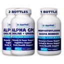 Alpha GPC & Uridiini 2X 60 kapselia + Fosfatidyyliseriini & Bacopa 1x 120 kapselia, 2 kuukautta