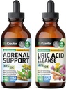 BIO KRAUTER Lisämunuaistuki Tincture 4 Fl. Oz. & Virtsahappo Tuki Tincture 4 Fl. Oz.