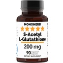 MONOHERB S-asetyyli L-glutationi 200 mg - 90 kasvissyöjäkapselia