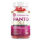 Katherine & Clark Panto kultainen B5-vitamiini Panthenic Acid Gummies for Akne - Hiukset iho ja kynnet Gummies - Biotiini, sinkki, Folic Acid Pureskeltava Ei-GMO Gluteeniton kehon - öljyinen iho Gummies - 60 Count