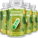 800 MG Liposomal Sulforaphane, Powerful Dual- Delivery Maksimaalisen imeytymisen ja potenssin osalta, Full- Spectrum Parsakaaliuute, antioksidantti ja maksalisä, 240 Softgels