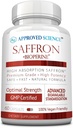 Hyväksytty Science® Saffron Standardoitu 3% Crocin, 2% Safranal - High-Absorption BioPerine - Vegan, 60 kapselia - pakkaus 1