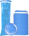 HCS Emesis Bags Kertakäyttöiset - Premium, Hospital Grade, Aikuiset & Lapset - Oksennuspussit Kertakäyttöiset autoon, matkaan, kotikäyttöön - Heitä, oksenna - 24, vahva (40 fl oz)