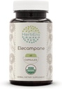 HerbEra Elecampane 60 USDA Organic Capsules, 500 mg, valmistettu elekampaanilla (Inula Helenium) Kuivattu juuri (60 kapselia)