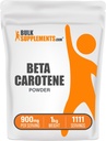 BulkSupplements.com Beta karoteeni Powder - Beta-karoteeni Supplement, A-vitamiini täydentää immuuni-ja näkötuki - Gluteeniton, 900 mg per tarjoilu, 1kg (2,2 lbs) (Pakkaus 1)