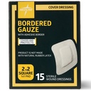Medline Bordered Guze, 2" x 2" Adhesive Island Haavoittuminen, Steriili, 15