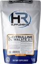 HR-lisäaineet L-Citrulliini DL-malaatti 2:1 Jauhe, 500 grammaa (1,1 lbs), Makuton, Lab-testi, Scoop Sisältää