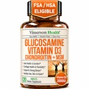 Glukosamiinikrondroitiini D3-vitamiinin kanssa 2000IU FSA-tukikelpoinen yhteinen lisäravinteet miehille ja naisille