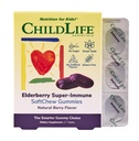 LAPSILIFE OLENNAISET Elderberry Super-Immune SoftChew Gummies lapsille - Immuuni tuki C-vitamiinia ja D3-vitamiinia, Elderberry Immuuni täydentää vauvoille, Toddlers & Children - Berry, 27 Softchews