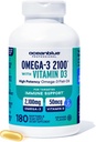 Oceanblue Professional Fish Oil D3-vitamiinilla ... Triple Strength 2100mg Omega 3 DPA EPA DHA ...