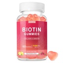 Biotiini 10000 mcg Keratin Collagen Gummies Lisäravinteet Hiusten kynsien Vitamiineja Päivittäinen hiusten kynsien kasvu & vahvistaminen Gummies naisten Vegaani Biotiini ja C-vitamiini Gummy 60