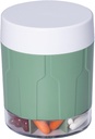 Betife Extra Large Supplement Organizer,Viikkopilleri Organizer pullo, Päivittäinen pilleri Jakelija 7 Suuria Osastoja, Järjestäjä Hold 7 Päivä Vitamiini Lääkkeet,21 Labels ja puhdistusharja(vihreä)