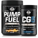 PMD Sports Ultra Pump Fuel Mielenvikaisuus - Esitreeni - Trooppinen Orange Mango (30 tarjoilua) Urheilu CG5 Premium Creatiini ja L-glutamiinijauhe (60 tarjoilua)