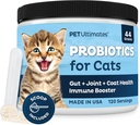 Lemmikki Ultimates Probiootit kissoille 20-sarjan kissa Probiootit Powder to Treat ripuli, oksentelu, digestiivinen tuki & Cat Antibiootit Recovery 