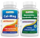 Best Naturals Kalsium Magnesium, D3-vitamiini 1500 mg ja glukosamiinikondroitiini ja MSM
