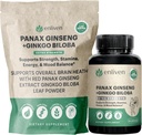 Panax Ginseng & Ginkgo Biloba Supplement for Energy, Focus & Brain Health ...
