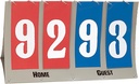 Champion Sports FAS4 Flip Pisteet Tabletop Scorer, 5" numerot