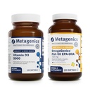 Metagenes Bundle - D3 5000 & EPA- DHA 720-120 Softgels of D3 5000 for Immunosupport, Bone & Heart Health* - 120 Softgels of EPA-DHA 720 for Heart, Musculoskeletal & Immunosystem Health