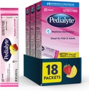 Pedialyte Electrolyte Powder Packets, Mansikka sitruunamehu, Hydration Drink, 18 Single-serving Powder Packets