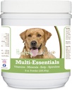 Terveet rodut Labrador noutaja, Golden, Multi-Essentials Powder for Dogs - ihanteellinen täydentää vitamiineja, Minerals & antioksidantteja koirallesi - 8 oz