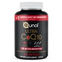 Qunol Ultra CoQ10 100mg Softgels- 3X Parempi imeytyminen Coenzyme Q10 lisäravinteet - antioksidantti täydentää Verisuoniston ja sydämen terveys & energiatuotanto - 5 kuukauden tarjonta - 150