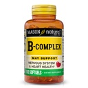 MASON NATURAL B-vitamiini,Complex, 300,Päivän tarjonta, normaali hermotuki ja energian aineenvaihdunta, 100 Softgels (paketti 3)
