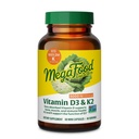 MegaFood-vitamiini D3 5000 IU (125 mikrog) - Kasvisruokalisät D3 K2-vitamiinilla - Tukee luut, hampaat, lihakset ja immuuniterveys - Certified non-GMO - 60 Mini-kapselit, 60 tarjoilua