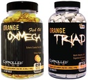 CONTROLED LABS Kokonaisterveys Bundle, 45 Tarjoukset Orange Triad, 120 Count Orange Orange Oil, Lihas Building ja Recovery Supplement miesten ja naisten