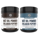 Vasen Coast Performance Chocolate MCT Oil Powder & Collagen Peptides, 1lb + Mautonta MCT Oil Powder & Collagen Peptides, 1lb