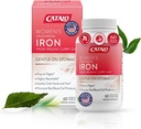CATALO Iron Supplement for Women with Organic Curry Leaf - Gentle, High Absorptio, Kasvissyöjä-ystävällinen, Vatsa-Easy Formula - 60 tablettia