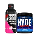 PROSUPPS L-karnitiini 3000 Stimulant Free Liquid Shots (Dragon Fruit) ja Mr. Hyde Signature Series Pre-workout Energy Powdered Drink (Blue Razz) Bundle